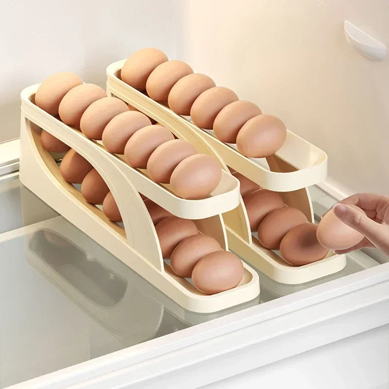 Adkartzโข ROLLING EGG TRAY AND STORAGE RACK