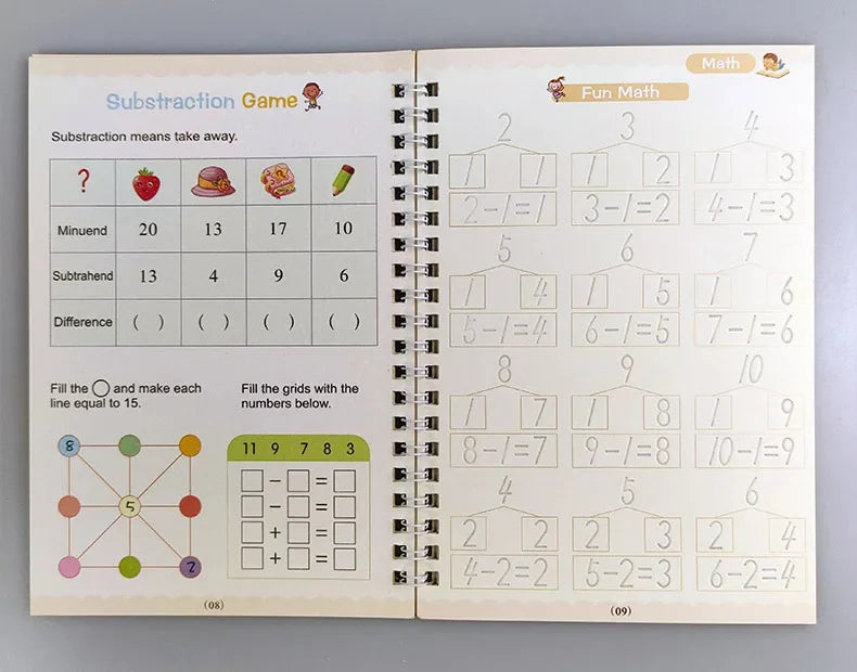 Adkartz™ Sank Magic Practice Copybook For Kids
