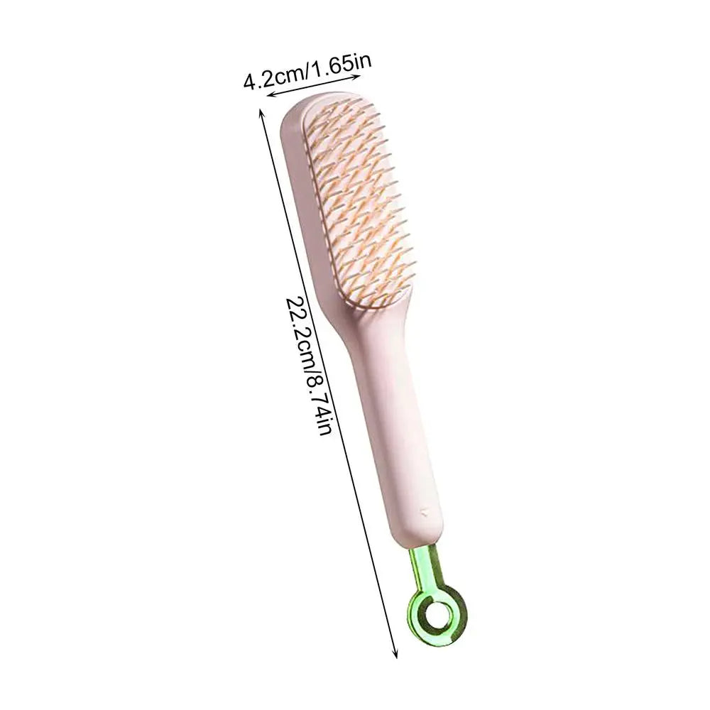 Adkartz™ Magic Retractable Comb Self Cleaning Hair Brush