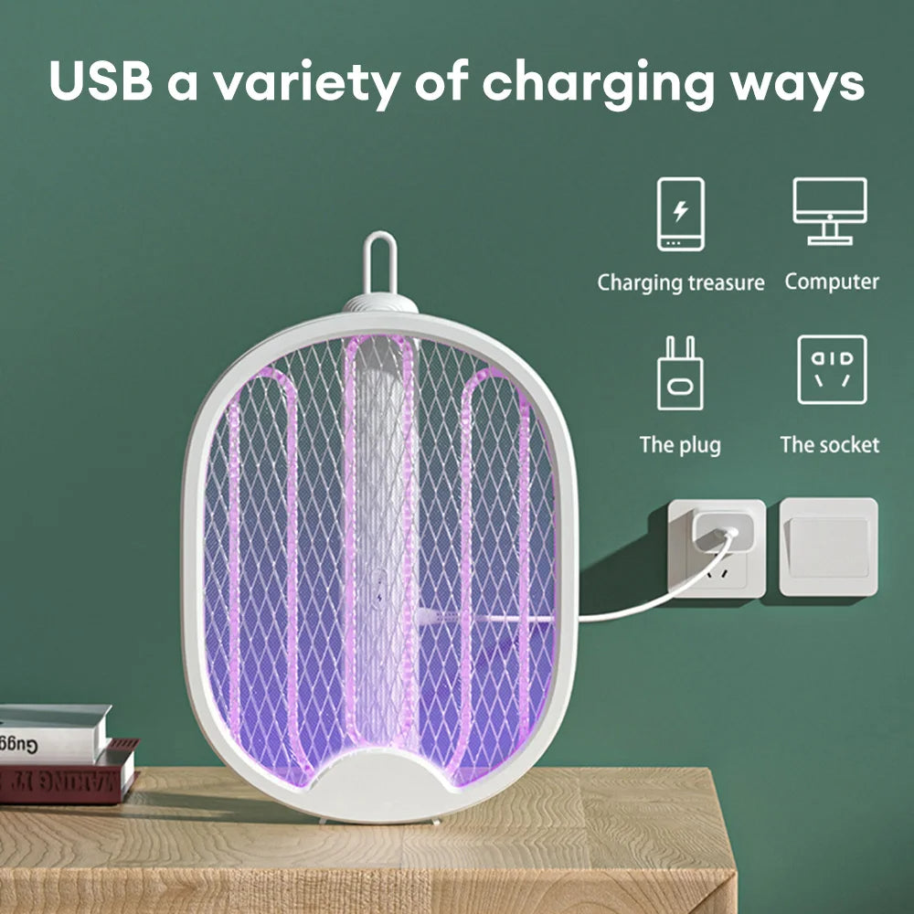 Adkartz™ Electric Mosquito Swatter with Stand