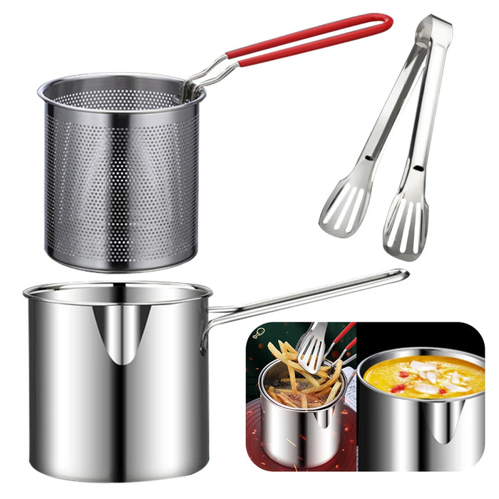Adkartz™ Stainless Steel Deep Frying Pot