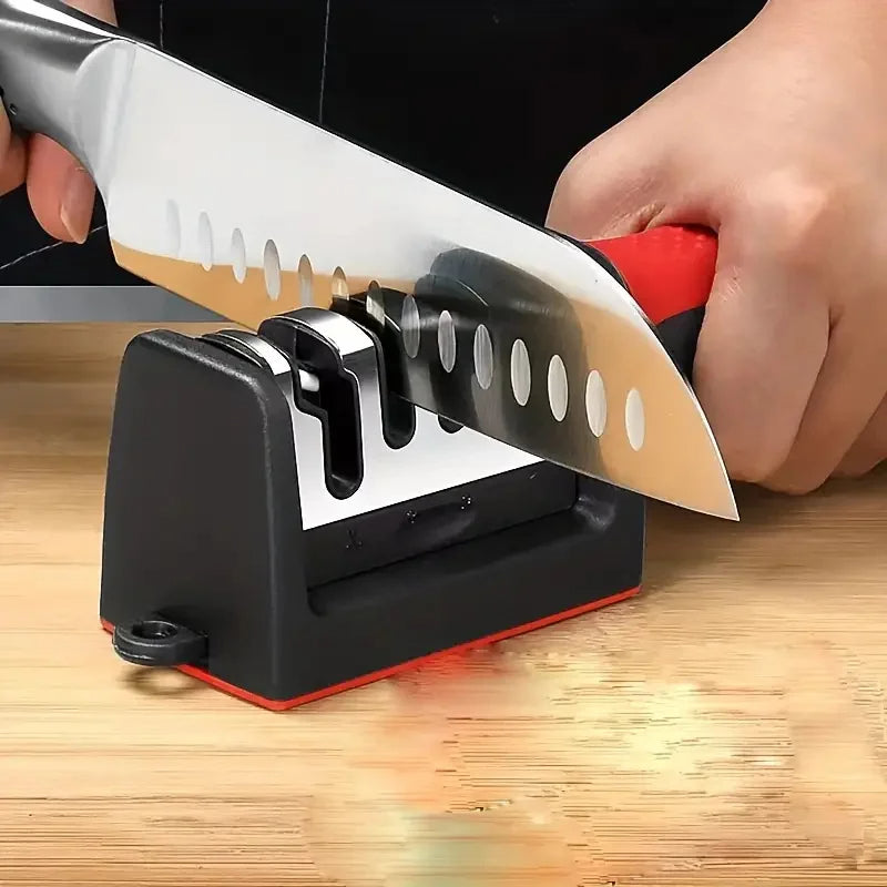 Adkartz™ 4-in-1 Knife Sharpener Stainless Steel