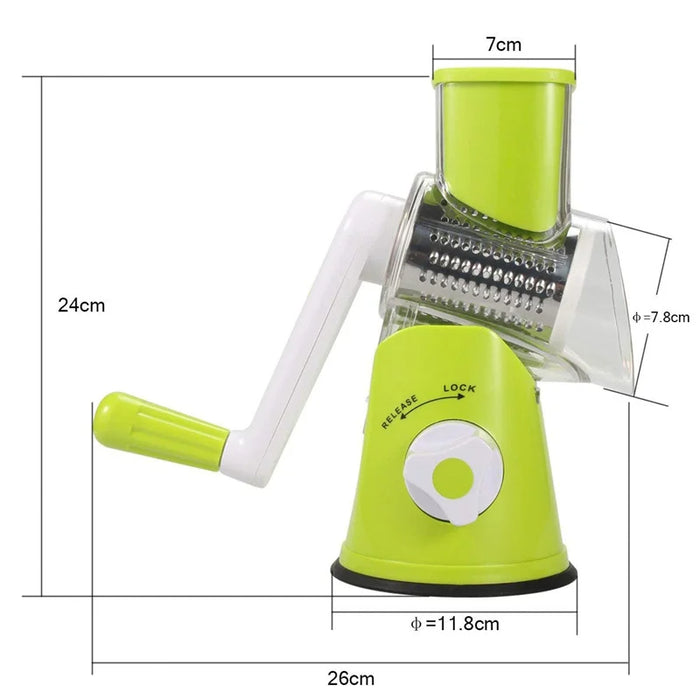 Adkartz™ Table Top Drum Grater Vegetable Cutter