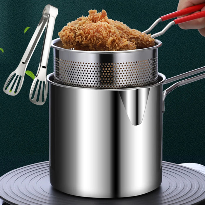 Adkartz™ Stainless Steel Deep Frying Pot
