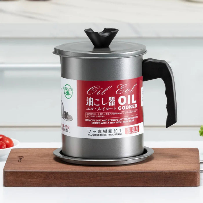 Adkartz™  Stainless Steel Oil Stainer Pot