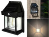 Black Solar Wall Light