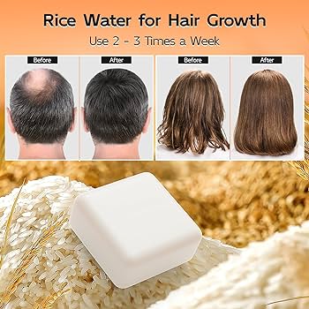 Adkartz™ Organic Rice Water Shampoo Bar for Smooth Beautiful Hair