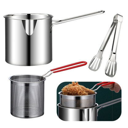 Adkartz™ Stainless Steel Deep Frying Pot