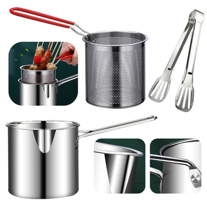 Adkartz™ Stainless Steel Deep Frying Pot