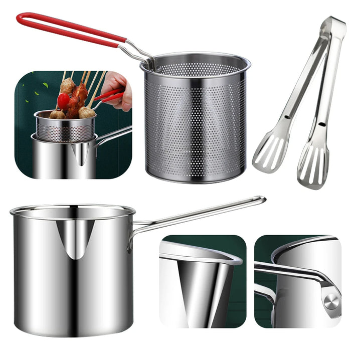 Adkartz™ Stainless Steel Deep Frying Pot
