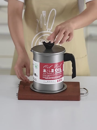 Adkartz™  Stainless Steel Oil Stainer Pot